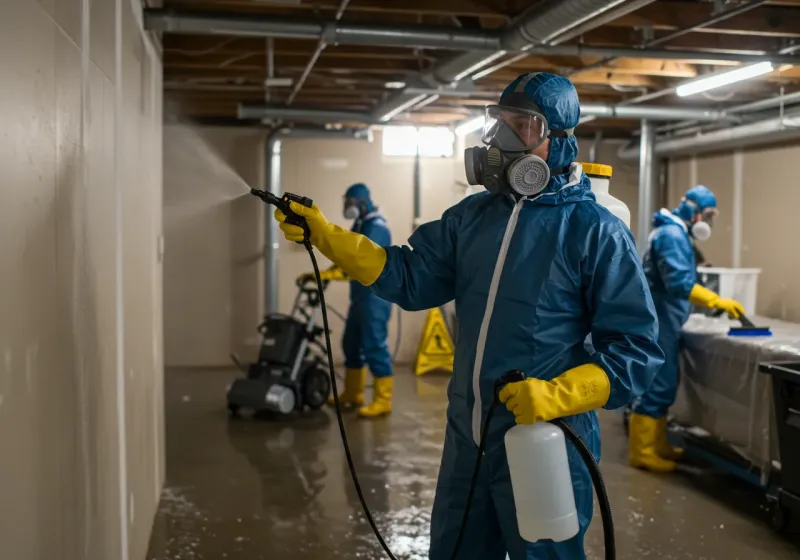 Basement Sanitization and Antimicrobial Treatment process in Anson, TX